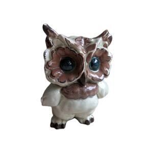 Vintage Kay Finch Hoot & Toot California Pottery‎ Ceramic Owl Figurine Figure